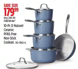 Canadian Tire 10-Pc O Naturel Ceramic PFAS-Free Non-Stick Cookset offer