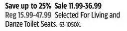 Canadian Tire Selected For Living and Danze Toilet Seats offer