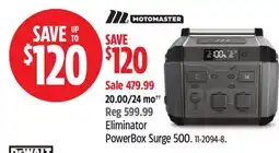 Canadian Tire Eliminator PowerBox Surge 500 offer