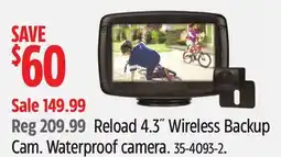 Canadian Tire Reload 4.3˝ Wireless Backup Cam. Waterproof camera offer