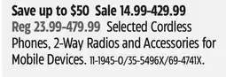 Canadian Tire Bluehive Selected Cordless Phones, 2-Way Radios and Accessories for Mobile Devices offer