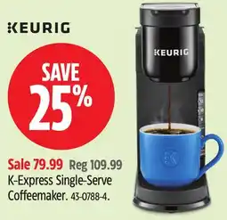 Canadian Tire Keurig K-Express Single-Serve Coffeemaker offer