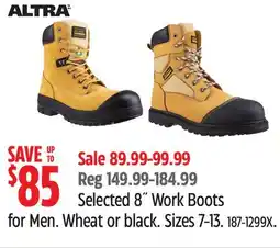 Canadian Tire Altra Selected 8˝ Work Boots for Men offer