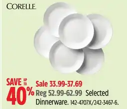 Canadian Tire Selected Dinnerware offer