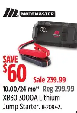 Canadian Tire XB30 3000A Lithium Jump Starter offer