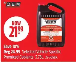 Canadian Tire OEM Selected Vehicle-Specific Premixed Coolants offer