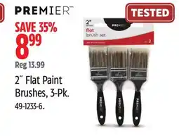 Canadian Tire Premier 2˝ Flat Paint Brushes offer