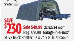 Canadian Tire ShelterLogic Garage-in-a-Box SUV/Truck Shelter offer