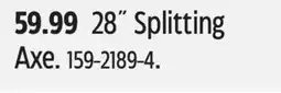Canadian Tire Yardworks 28˝ Splitting Axe offer