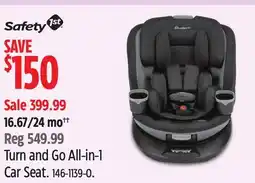 Canadian Tire Turn and Go All-in-1 Car Seat offer