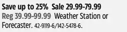 Canadian Tire Weather Station or Forecaster offer