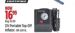 Canadian Tire 12V Portable Top-Off Inflator offer