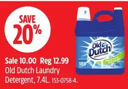 Canadian Tire Old Dutch Laundry Detergent offer