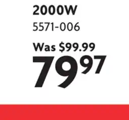 Home Hardware 2000W 240V Convection Baseboard Heater offer