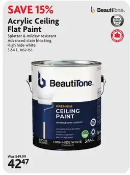 Home Hardware Acrylic Ceiling Flat Paint offer