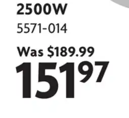 Home Hardware 2500W 240V Convection Baseboard Heater with Thermostat offer