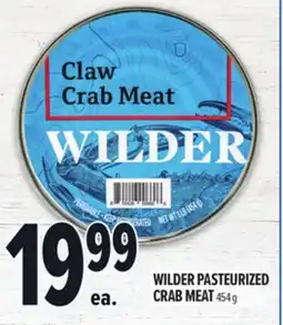 Metro WILDER PASTEURIZED CRAB MEAT offer