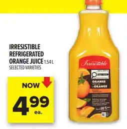 Metro IRRESISTIBLE REFRIGERATED ORANGE JUICE offer
