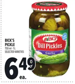 Metro BICK'S PICKLE offer
