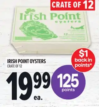 Metro IRISH POINT OYSTERS offer