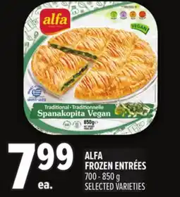 Metro ALFA FROZEN ENTRÉES offer