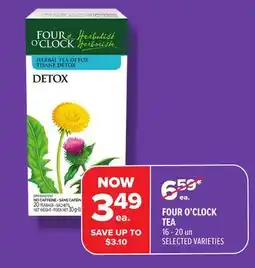 Metro FOUR O'CLOCK TEA offer