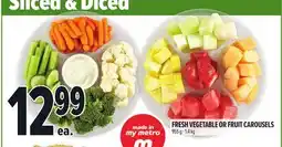 Metro FRESH VEGETABLE OR FRUIT CAROUSELS offer