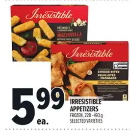 Metro IRRESISTIBLE APPETIZERS offer