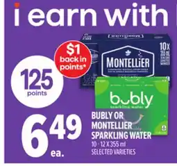 Metro BUBLY OR MONTELLIER SPARKLING WATER offer