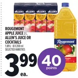 Metro ROUGEMONT APPLE JUICE offer