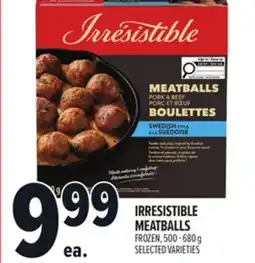 Metro IRRESISTIBLE MEATBALLS offer