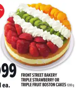 Metro FRONT STREET BAKERY TRIPLE STRAWBERRY OR TRIPLE FRUIT BOSTON CAKES offer