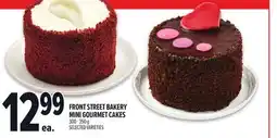 Metro FRONT STREET BAKERY MINI GOURMET CAKES offer