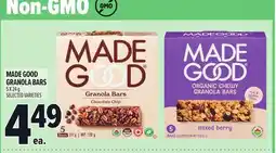 Metro MADE GOOD GRANOLA BARS offer