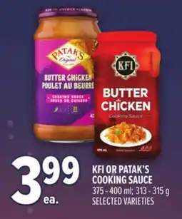 Metro KFI OR PATAK'S COOKING SAUCE offer