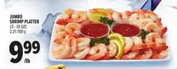 Metro JUMBO SHRIMP PLATTER offer