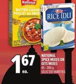 Metro NATIONAL SPICE MIXES OR GITS MIXES offer