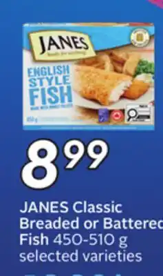 Sobeys JANES Classic Breaded or Battered Fish offer