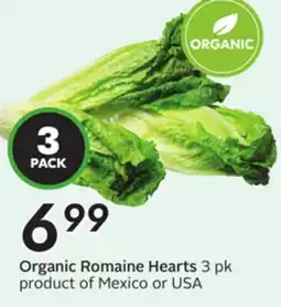 Sobeys Organic Romaine Hearts offer