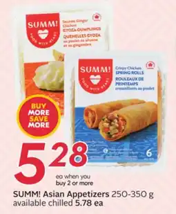 Sobeys SUMM! Asian Appetizers offer