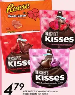Sobeys HERSHEY'S Valentine's Kisses or Reese Hearts offer