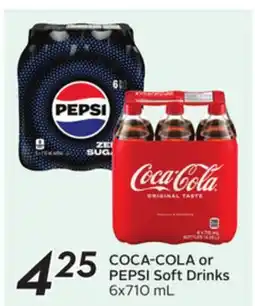 Sobeys COCA-COLA or PEPSI Soft Drinks offer