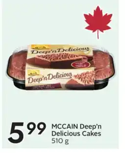 Sobeys MCCAIN Deep'n Delicious Cakes offer