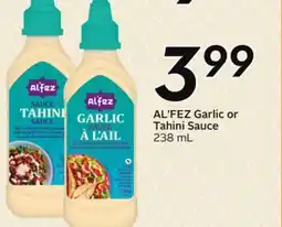 Sobeys AL' FEZ Garlic or Tahini Sauce offer