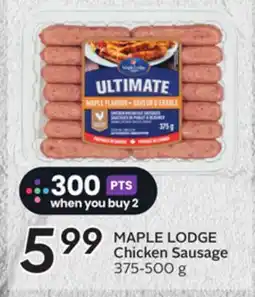 Sobeys MAPLE LODGE Chicken Sausage offer