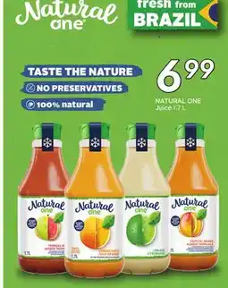 Sobeys NATURAL ONE Juice offer