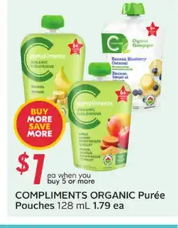 Sobeys COMPLIMENTS ORGANIC Purée Pouches offer