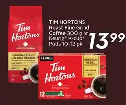 Sobeys TIM HORTONS Roast Fine Grind Coffee offer