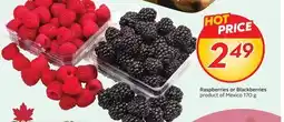 Sobeys Raspberries or Blackberries offer