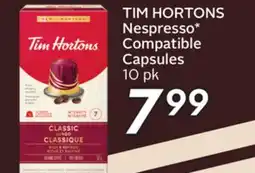 Sobeys TIM HORTONS Nespresso Compatible Capsules offer